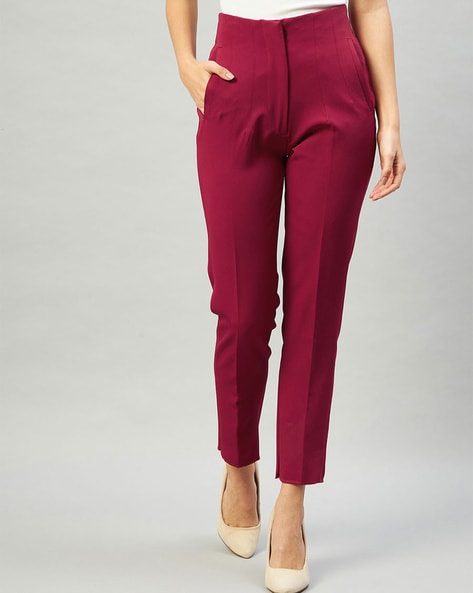 Cigarette fit trousers hotsell