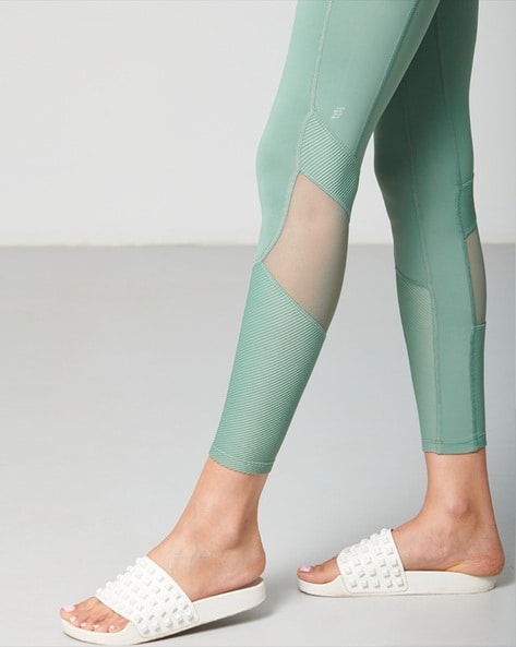Buy Green Leggings for Women by Strongr Athleisure Online