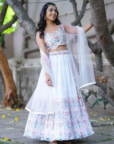 Buy White Lehenga Choli Sets for Women by Fabpixel Online