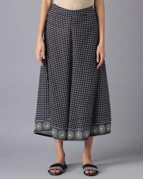 aurelia Women Geometric Print Culottes with Semi-Elasticated Waist-picture-28