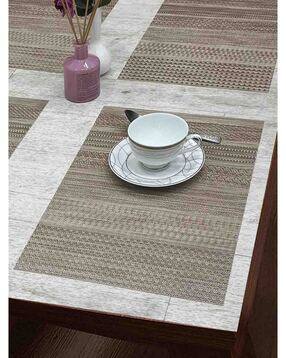 bianca Set of 6 Geometric Woven Placemats-picture-45