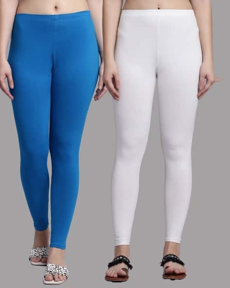 Buy Turquoise Leggings for Women by BAMBOO BREEZE Online