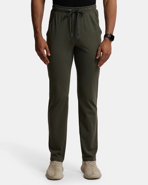 Jockey Men's Slim Fit Cotton Track Pants (UM01-0103-BLACK_Small_Black_S) :  Amazon.in: Fashion