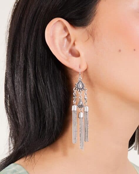 Buy Silver-Toned Earrings for Women by Accessorize London Online