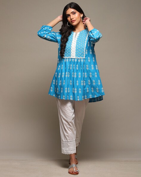 Buy Blue Kurtis Tunics for Women by Biba Online Ajio