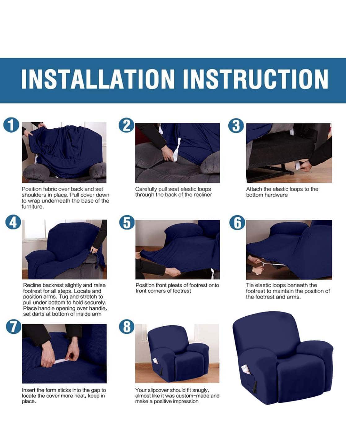 Buy Navy Blue Table Covers, Runners Slipcovers for Home