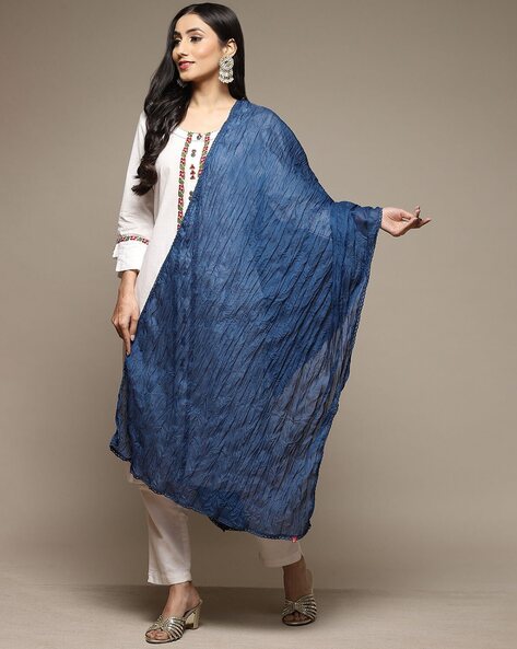 Biba Women Crinkled Cotton Dupatta