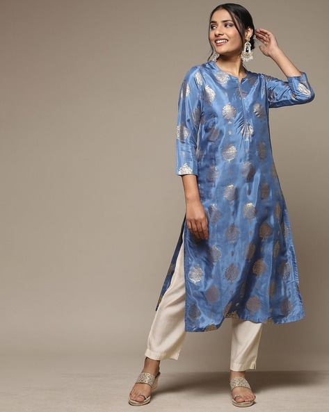 Biba Women Printed Straight Kurta