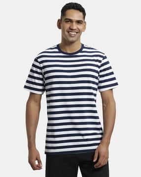 jockey 2715 Super Combed Cotton Rich Striped Round-Neck Half Sleeve T-Shirt-picture-18