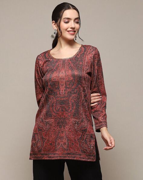 Biba Women Printed Straight Kurti