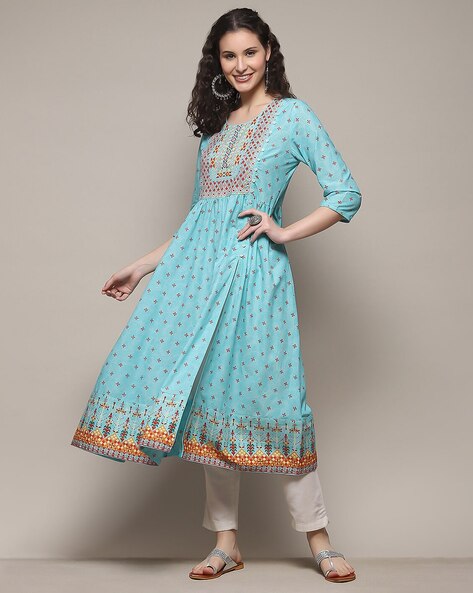 Biba Women Printed A-Line Kurta