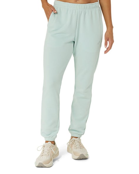 Asics Pants Womens Small Tall Blue Side Stripe Snap Button Hem Jogger Pants  New | eBay