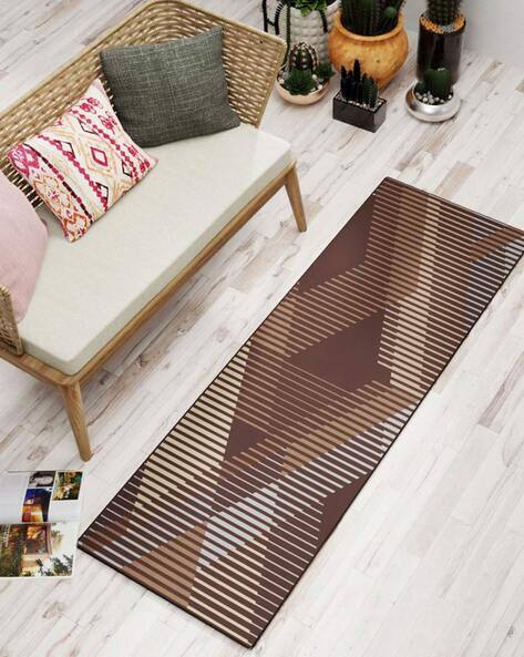 BIANCA Geometric Print Anti Skid Rectangle Rung 5' x 2'