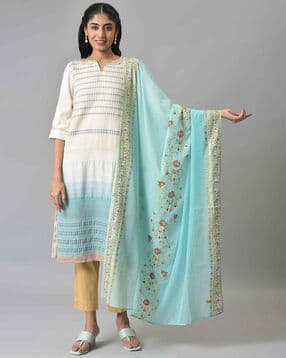 Women Floral Print Dupatta-image-11