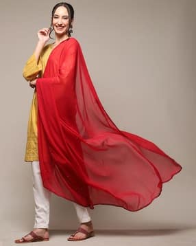 biba Women Embellished Dupatta with Lace Border-picture-50