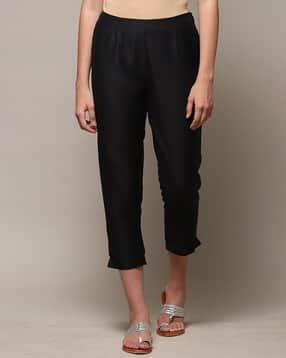 biba Women Slim Fit Flat-Front Pants-picture-42