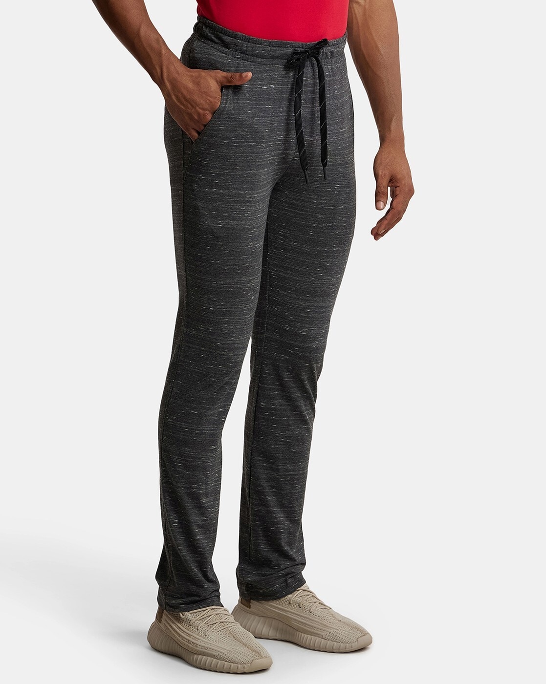 Buy Dark Grey Melange Track Pants for Men by JOCKEY Online