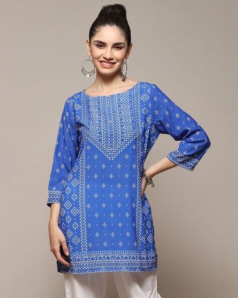 Buy Blue Kurtis Tunics for Women by Biba Online