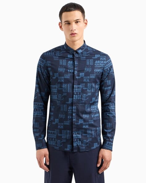 Buy Night Sky Lettering Shirts for Men by ARMANI EXCHANGE Online