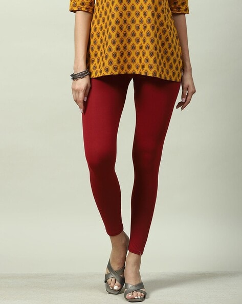 Buy Maroon Leggings for Women by Biba Online Ajio