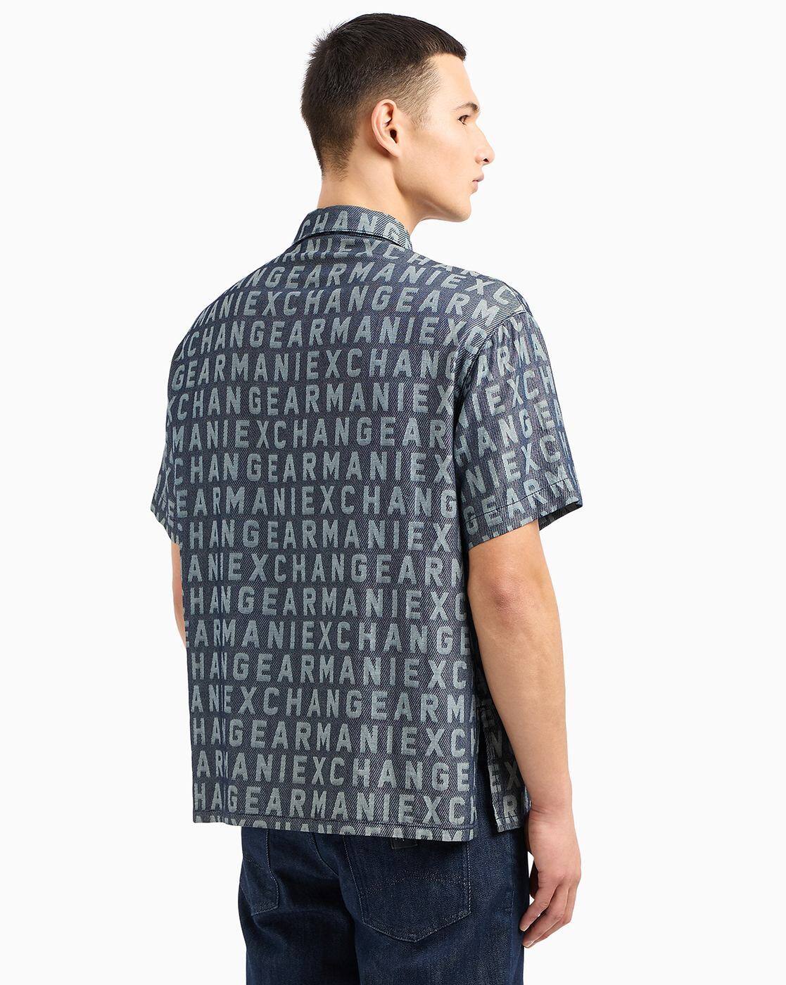 Buy Indigo Jacquard Shirts for Men by ARMANI EXCHANGE Online