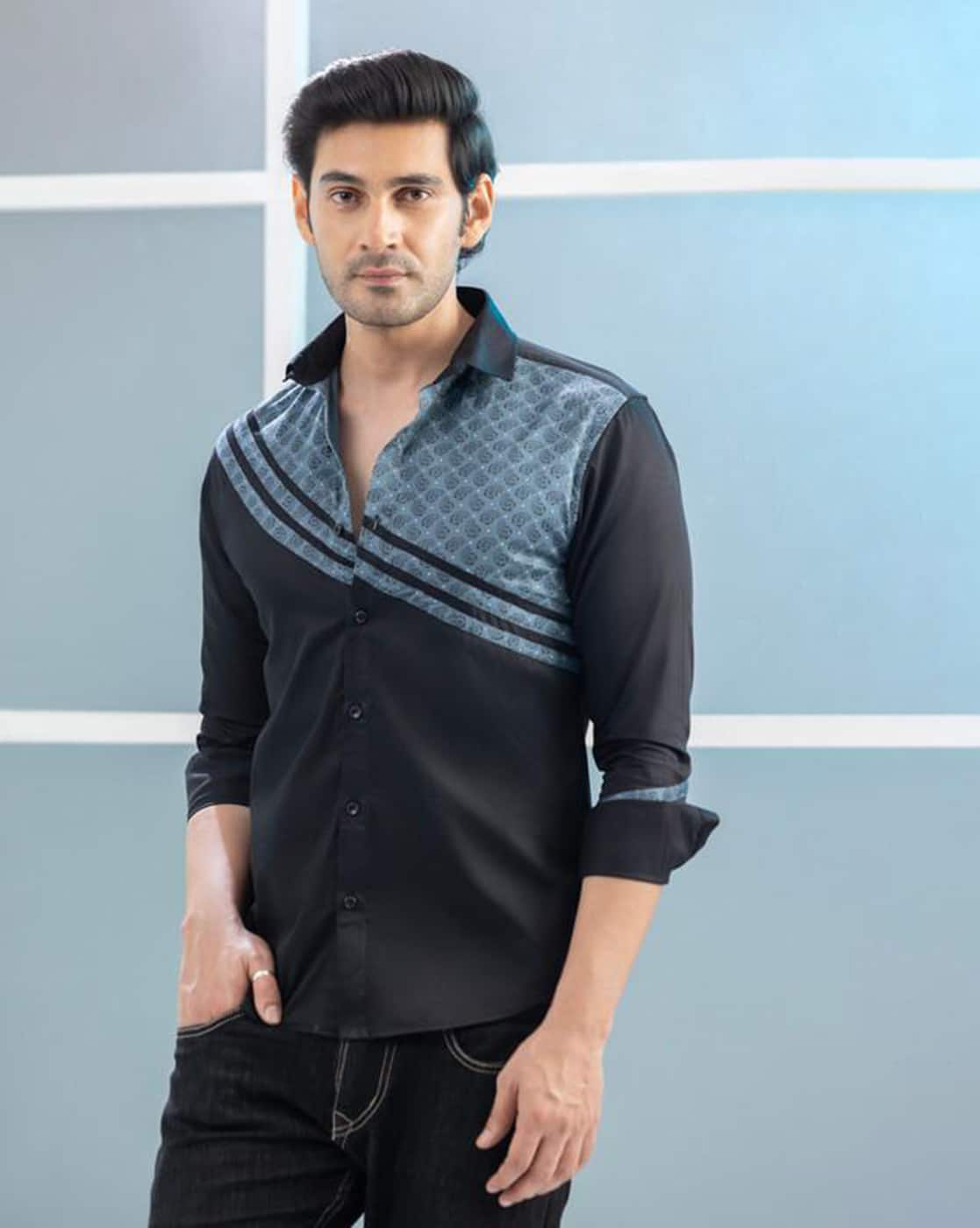 Buy Black Shirts for Men by SAZVIT Online | Ajio.com