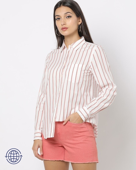 Gap striped hot sale shirt