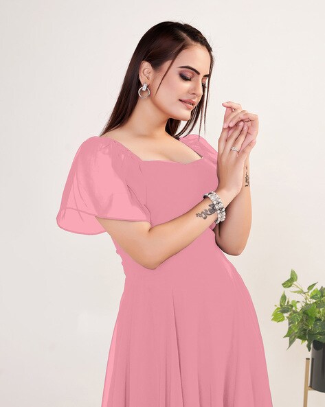 Kaftan Dress - Order Pink Kaftan Dress Online for Woman