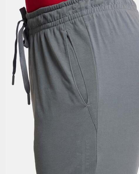 Buy Jockey Men Grey Solid Regular fit Track pants Online at Low