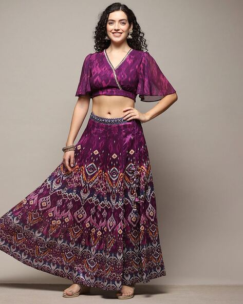 Buy Purple Lehenga Choli Sets for Women by Biba Online Ajio