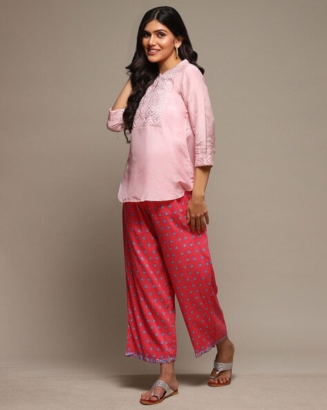 Women Floral Print Palazzos