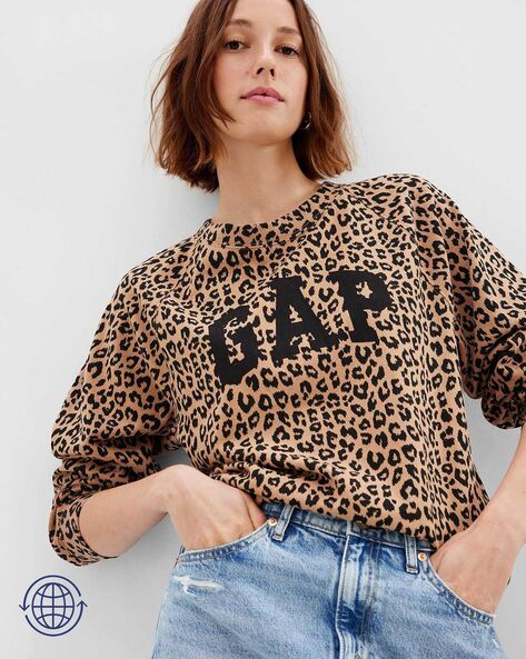 Gap leopard sweater new arrivals