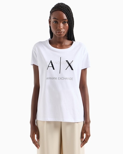 Buy Optic White Tshirts for Women by ARMANI EXCHANGE Online Ajio