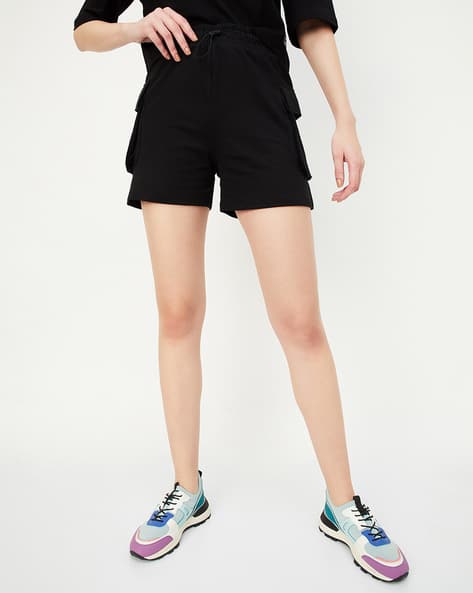 Women High-Rise Cargo Shorts