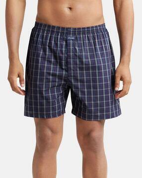 jockey 1222 Super Combed Mercerized Cotton Woven Checkered Boxer Shorts with Back Pocket-picture-14