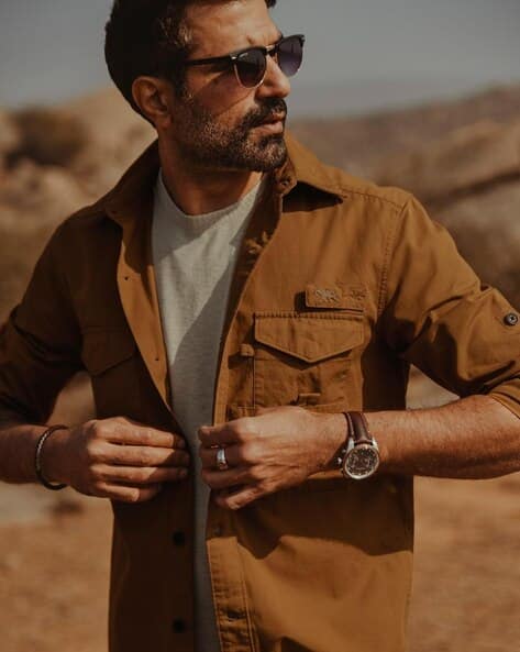 Men Pocket Play Overshirt