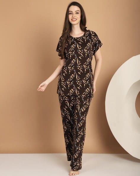 Buy Brown Night&LoungeWearSets for Women by Kanvin Online