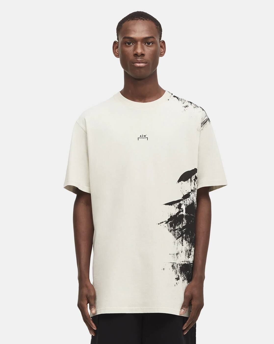 ★A-COLD-WALL★ Brush Stroke Short Sleeve T-Shirt BONE ACWMT Buy A-Cold-Wall* Brushstroke T-Shirt 'Bone' - ACWMTS188 BONE