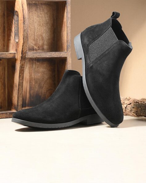 Round-Toe Boot with Slip-On Styling