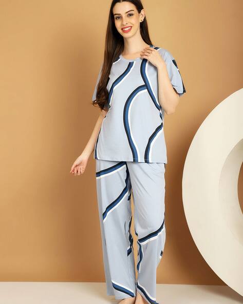 Women Printed Top Pyjamas Set
