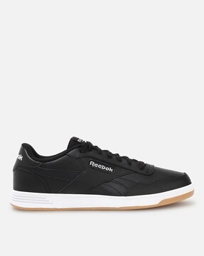 Reebok black best sale classic leather