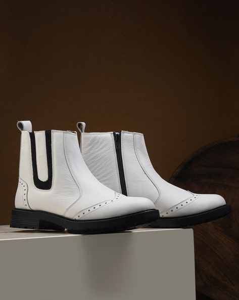 Buy White Boots for Men by DESIDERIO Online