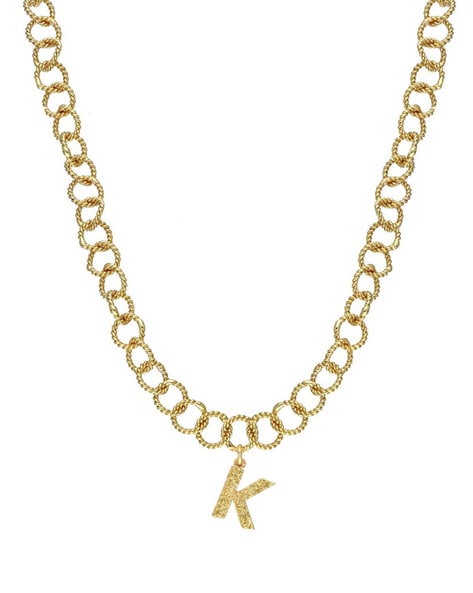 Love Letter Initial Necklace - 14K Solid Gold – Grayling