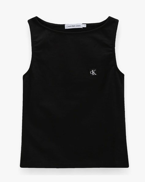 Buy Black Tops Tunics for Girls by CALVIN KLEIN Online Ajio