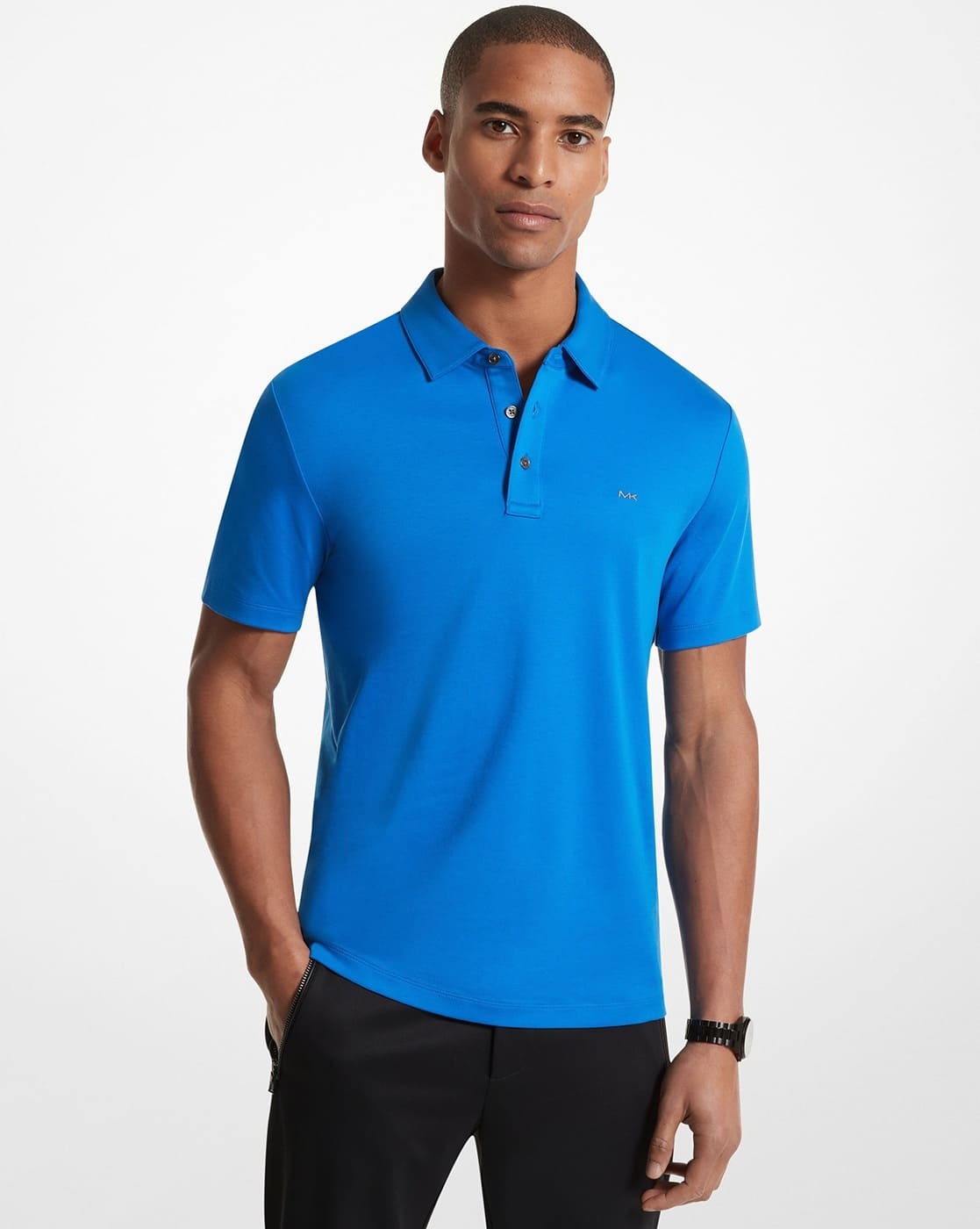 Buy Michael Kors Classic Sleek Cotton Regular Fit Polo T-Shirt