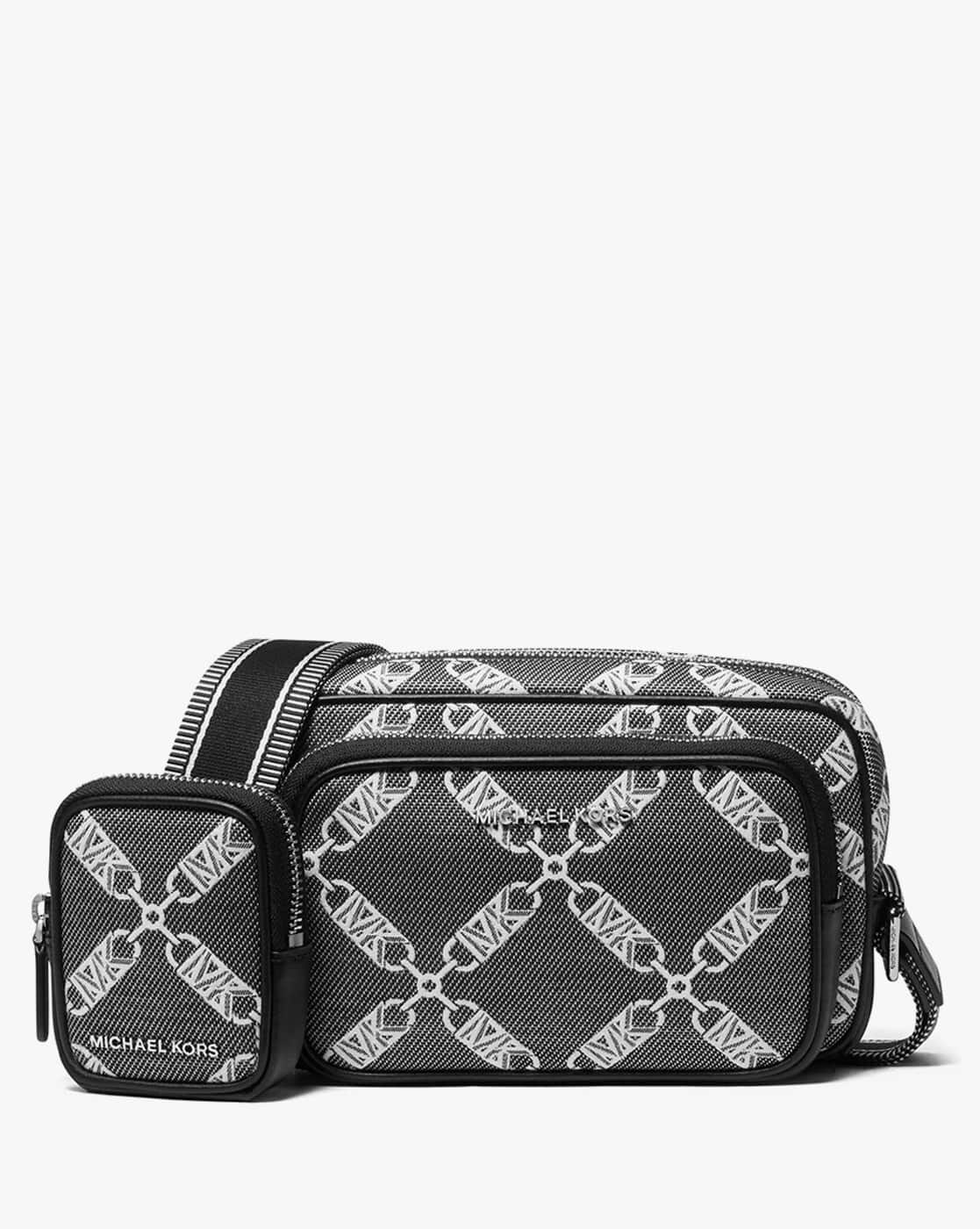 Buy Michael Kors Hudson Empire Logo Jacquard Double Zip