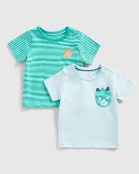 mothercare Boys Pack of 2 Printed Cotton Round-Neck T-Shirts-picture-14