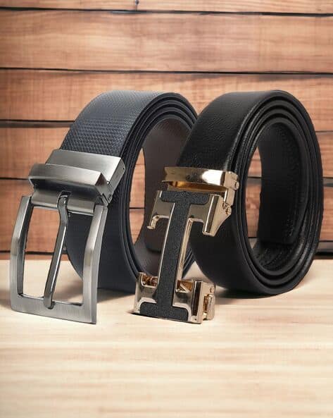 Pack of Belt with Buckle Closure
