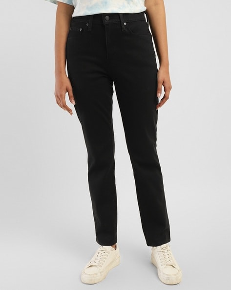 Levis Women High-Rise Straight Fit Jeans