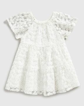mothercare Girls Floral Embroidered Tiered Dress-picture-20